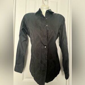 Foxcraft Wrinkle Free LS Black On Black Women’s Shirt 4